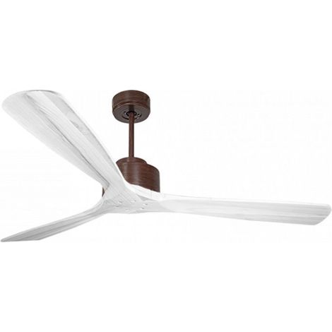 Modulo de KlassFan - Super destratificateur et ventilateur DC 166 cm Marron pales bois blanc sans Lumière  30 à 60 m²