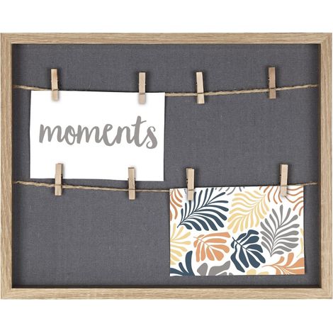 Hama Cornice portafoto Muro con cordino e pinze, colore rovere, 29,5 x 36,5 cm (1/5)