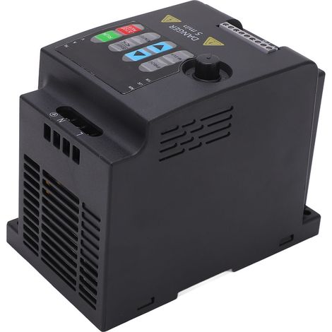 Variateur de fréquence 2,2 kW monophasé/triphasé, mini-onduleur, entrée 220 V CA, sortie 0-220 V CA (1/5)