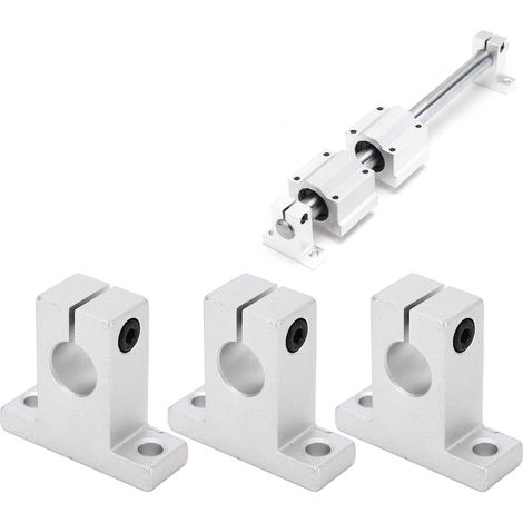 SK12 Composants de mouvement linéaire : support de fixation d'extrémité d'arbre, support vertical en alliage d'aluminium, support de tige de guidage (1/5)