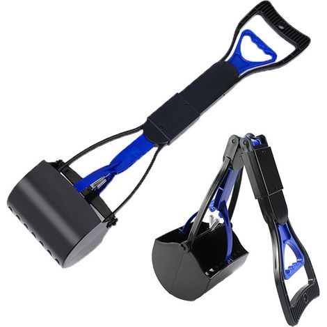 El modelo azul plegable portátil facilita la higiene y el cuidado de las mascotas. (1/4)
