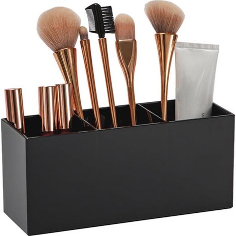 Organizzatore per cosmetici in acrilico - porta pennelli per il trucco - porta pennelli per cosmetici - porta rossetto. (1/5)