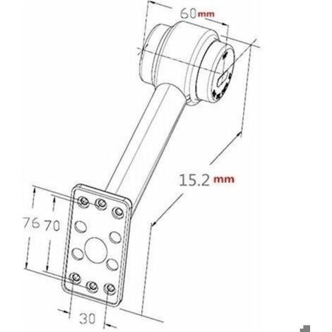 Lot de 2 Feux de Position Latéraux 12 V LED 15 cm pour Remorque Camion-LIAIKI