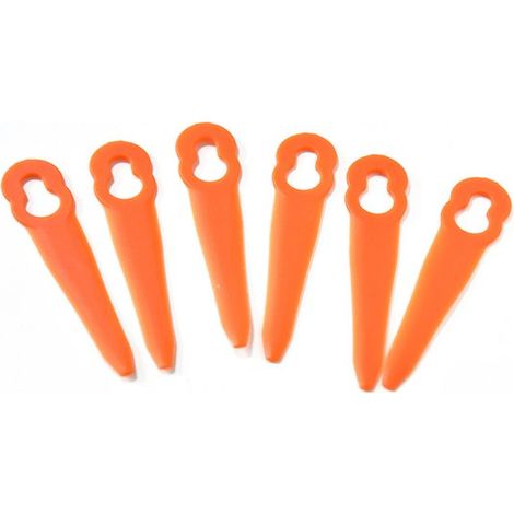 100 cuchillas de plástico para cortacésped,Cuchillas de repuesto,Accesorio para herramientas de jardinería,Apertura de 1,15 0,7 cm (1/5)