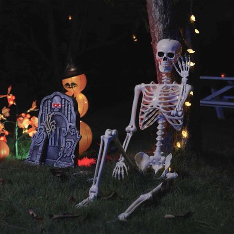 Halloween Skelett 2 pcs Weiß 85 cm Polypropylen