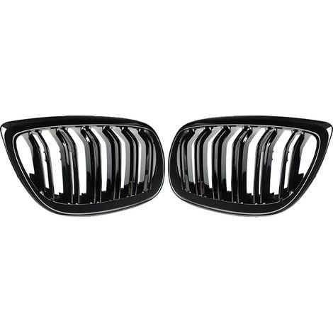 Frontgrill, kompatibel mit Luxusfahrzeugen E92 E93, einfache Installation, Glänzendes Schwarz (1/2)