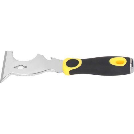 Couteau à enduire multifonction lame épaisse en acier inoxydable grattoir peinture outil avec manche antidérapant 7,5cm/3in (1/5)