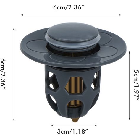 Bouchon d'évier en acier inoxydable, bouchon de vidange universel pour lavabo et baignoire.
