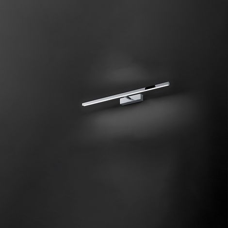 Applique Moderna Riga Metallo Cromo Acrilico Led 16W 3000K (1/2)