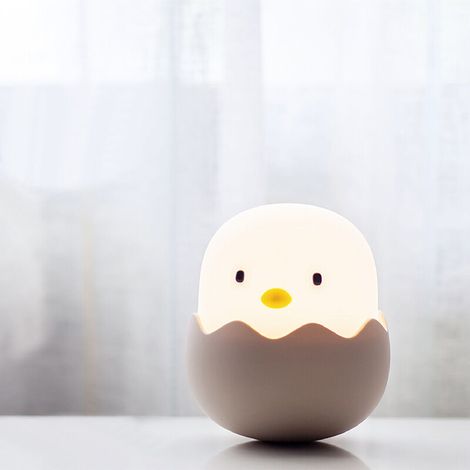 Kaelt - veilleuse bébé, veilleuse enfant en bas âge avec gradation tactile, veilleuse poussin rechargeable, cadeau décoration chambre bébé, lampe de chevet chambre (1/5)