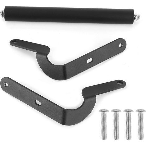 Support de navigation moto, support pour téléphone portable, béquille avant GPS, robuste, durable, en métal, noir