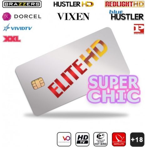 Carte Elite HD Super Chic 14 chaînes 12 mois TV Adulte Abonnement International Satellite Hot Bird Astra Dorcel XXL Brazzer (1/2)