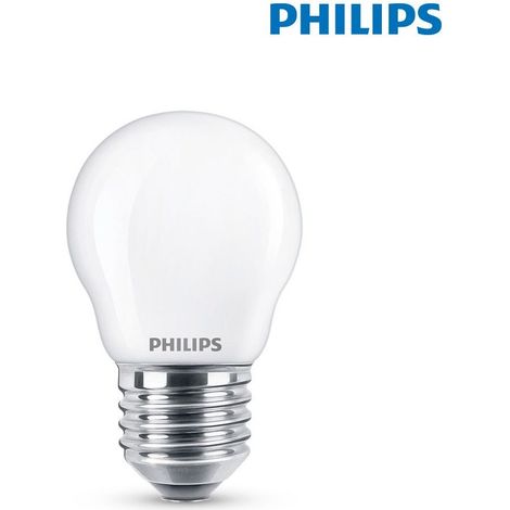 PHILIPS Lampadina LED Sferica E27 6.5W 806lm 4000K Luce Naturale 4.5x7.8cm