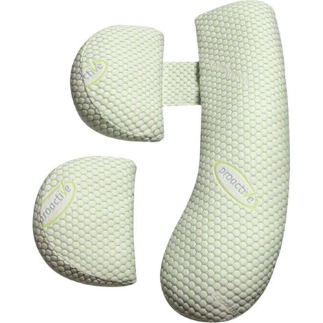 Oreiller de sommeil rafraîchissant soutien corporel housse probiotique conception inclinée à 30 degrés extensible pour le ventre et le dos (1/5)