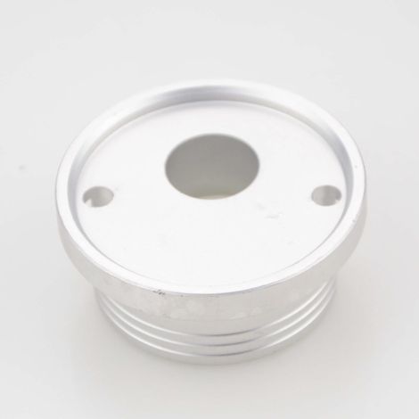 WOOSTAR 2-Spül-Luftfilter, Aluminiumsockel, silberfarbener Metall-Luftfiltersockel (1/4)
