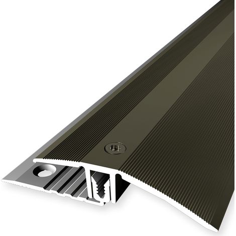PROVISTON Übergangsprofil Laminatausgleich Breite: 56 mm Höhenausgleich: 7 - 18 mm Länge: 1000 mm Aluminiumprofil Bronze 1 Stück (1/5)