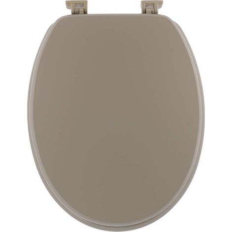 Abattant wc mdf 18 pouces attaches plastiques - taupe - Tendance (1/4)