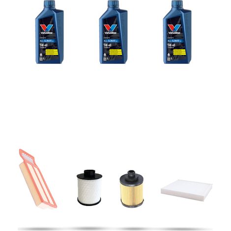 Kit tagliando 4 FILTRI e 3L OLIO compatibile con Fiat Panda II 1.3 Multijet 16v 55kw dal 2006 (1/5)