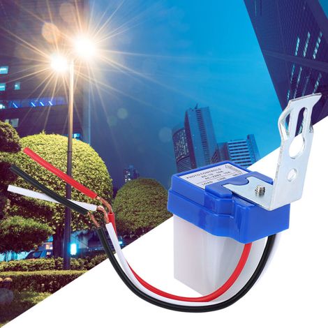 2 automatische Außenlichtschalter, fotoelektrisch gesteuerter Lichtsensor, fotoelektrischer Schalter AS-10A-220V AC220V (1/5)