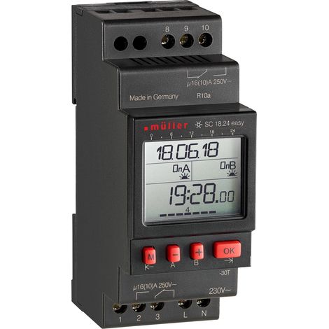Müller SC 18.24 easy 230V 50-60Hz Programmateur horaire pour rail numérique 230 V/AC 4000 W S733771