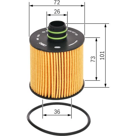 Filtro de aceite F026407108 Bosch