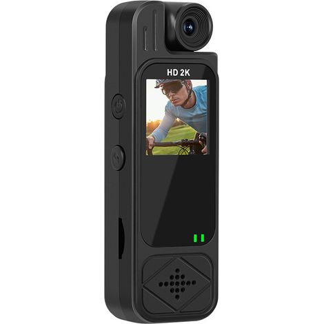 Enregistreur portable pour les forces de l'ordre, vision nocturne infrarouge, objectif réglable à 180°, carte mémoire non incluse. (1/5)