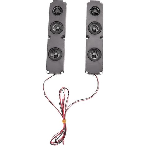 Deux haut-parleurs subwoofer large bande de 8 ohms et 10 watts à boîtier long avec diaphragme pour écrans publicitaires LCD et téléviseurs. (1/5)