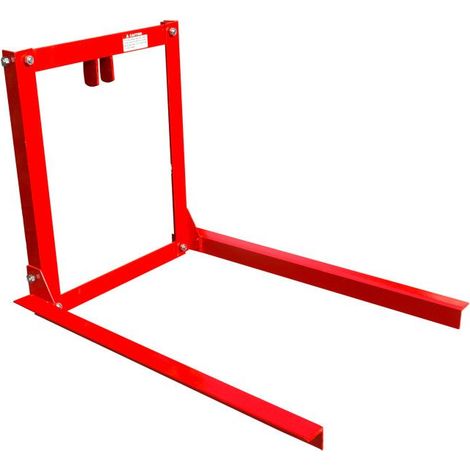 Dema – Fourche à palettes 3 points – Charge maximale 225 kg – Garde au sol 60 mm – Longueur gerbage 900 mm – Construction métallique peinte