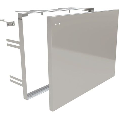 Kemper (Unterputz-) Einbaurahmen (inkl. Tiefenausgleich) und Wechseldeckel (inkl. Deckelsicherung) für KHS Hygienespülung, Figur 689 04 018, 6890401800