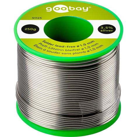 Goobay Filo di saldatura senza piombo metallico 1 mm