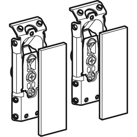 Geberit Option Colgador de armario en juego, compuesto por: 2 tapas y 2 colgadores, 595152000