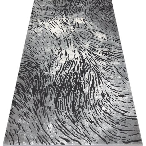 Teppich ZARA 0W3983 P50 520 - Strukturell zwei Ebenen aus Vlies grau / beige grey 80x150 cm