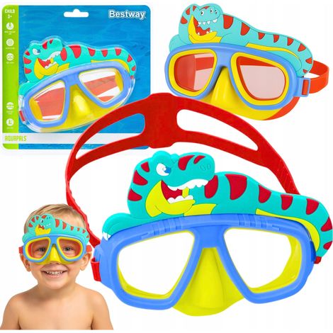 Occhialini da nuoto Bestway Dinosaur Diving Mask per bambini