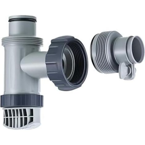 adaptateur de tuyau de rechange pour valve de réservoir de piscine, adaptateur de tuyau type B pour Intex, filtre avec valve à piston (1 ensemble)