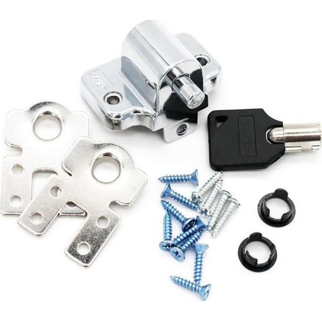 Serrure De Sécurité À Glissière - Pour Fenêtre Coulissante Et Porte Coulissante - Aluminium Extrudé - 1 Pièce (1/5)