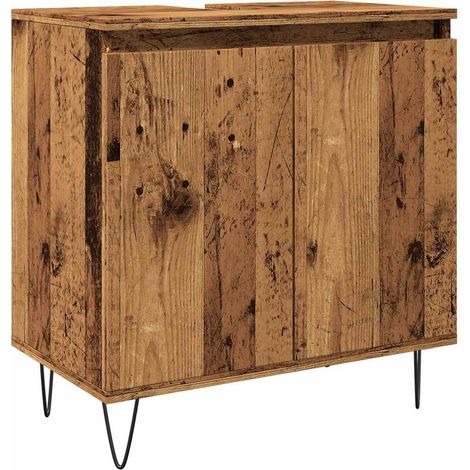 Maison Exclusive - Badschrank Altholz-Optik 58x33x60 cm Holzwerks