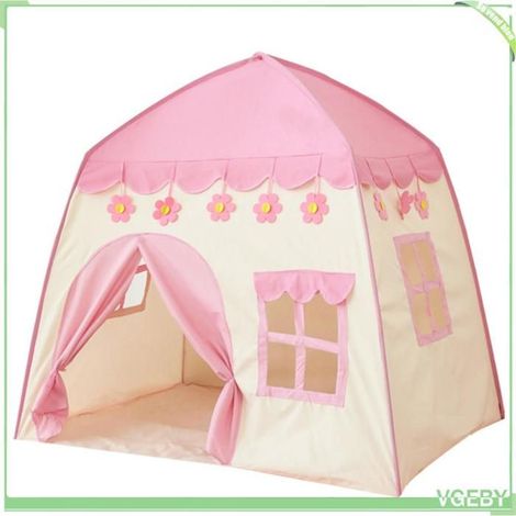 Tente de jeu pour enfants - FAFEICY - 130 x 100 x 130 cm - Rose - Tissu Oxford - Poteaux en fibre de verre (1/5)