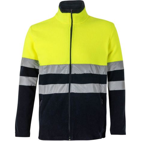 Chaqueta Polar Bicolor Alta Visibilidad AZUL MARINO/AMARILLO FLÚOR 3XL (1/5)