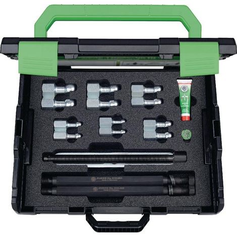 Jeu d'extracteurs pour roulement à bille 69 10 pcs. Plage de serrage 56 - 220 mm (1/4)