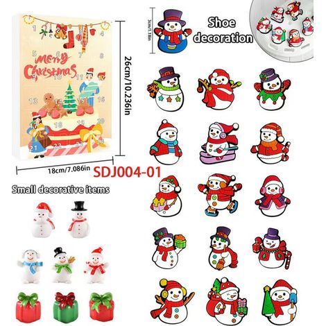 New Creative Christmas Series Blind Box Christmas 24-Day Calendar Box Cartoon Snowman Surprise Box - SDJ004—01 -