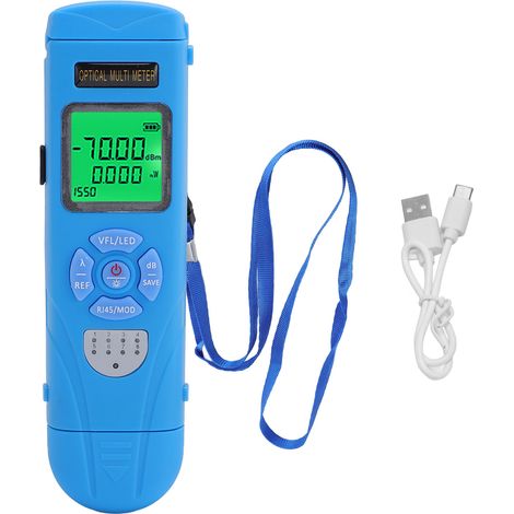 Multimètre optique multifonction, compteur de puissance, câble réseau RJ45, localisateur visuel de défauts OPM, 15km, testeur de Fiber VFL REF (1/5)