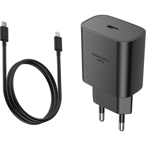 Chargeur USB Type C 45 W, adaptateur de voyage UE pour Samsung Galaxy S24, S23, S22, S21 Ultra Plus, A25, A15, A53, A52, A14, iPhone Pixel (1/5)