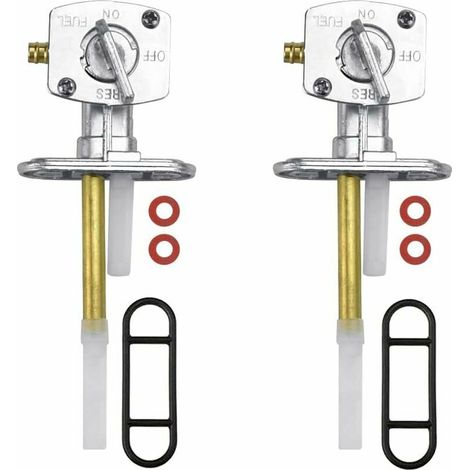 2PCS Aluminium Legierung Kraftstoff Hahn Antiseptische Benzin Kraftstoff Schalter