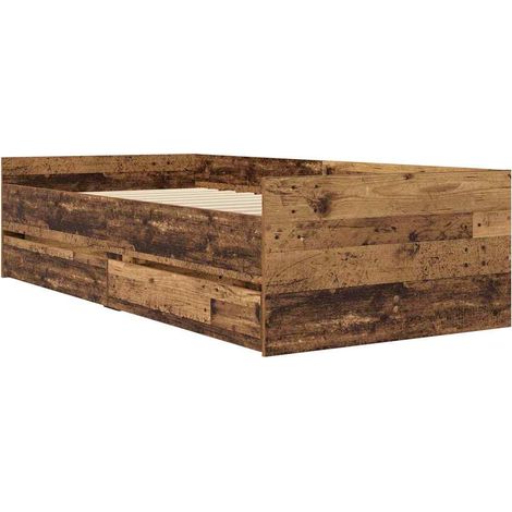 Maison Exclusive - Bettrahmen Altholz 100 x 200 cm Massives Kiefe
