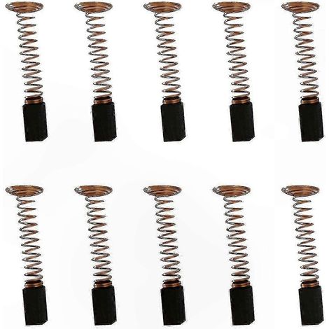 Set mit 10 Ersatzkohlebürsten für Rotationswerkzeuge, kompatibel mit verschiedenen Modellen, hochbeständige Kohle, universelle Ersatzteile. (1/5)