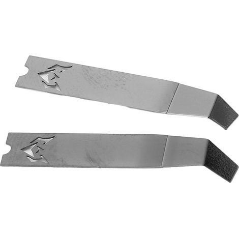 Lot de 2 spudgers en acier inoxydable, courbure à 135°, épaisseur 0,12 mm, lame de levier portable pour la réparation de téléphones (1/5)