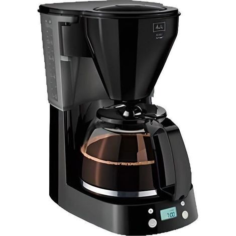 Melitta 1010-01 wh Easy Kaffeefiltermaschine -Glaskanne -Abschaltautomatik-Tropfstopp -Schwenkfilter schwarz (1/5)