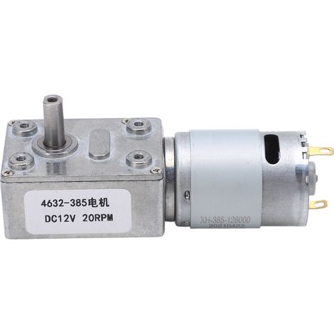 12V 20RPM Gleichstrom-Getriebemotor, Mikrogetriebemotor mit Gehäuse aus legiertem Stahl, elektrisches Untersetzungsgetriebe, robust und kompakt. (1/5)