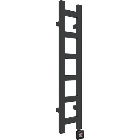 Sèche-serviette mixte noir de 1280mm de haut et 200mm de large - 260 Watt - EAS1280/200V2N