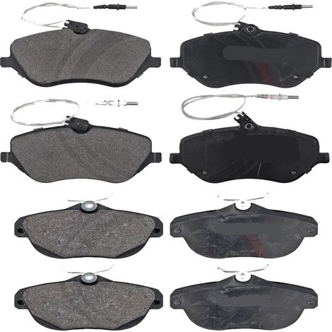 KIT PASTIGLIE FRENO ANTERIORI E POSTERIORI compatibile con CITROEN C6 (TD) / PASTIGLIE FRENANTI AUTO OEM FDB1726,FDB1838 / SOSTITUZIONE DIRETTA / BASSA POLVERE / SILENZIOSO